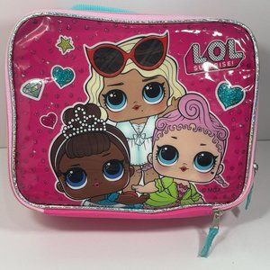 LOL Let’s Be Friends Insulated 9.5” Rectangular Shaped Pink Glitter Lunch Box